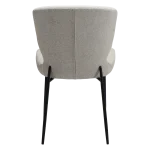 GLORY CHAIR Cashmere Boucle Fabric W. Black Metal Legs 100330110 04 Back