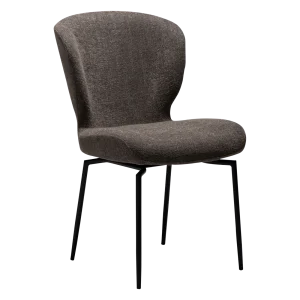 GLORY CHAIR Major Brown Boucle W. Black Swivel Legs 100330215 01 Main