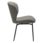 GLORY CHAIR Pebble Earth Boucle W. Black Swivel Legs 100330205 03 Profile