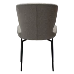 GLORY CHAIR Pebble Earth Boucle W. Black Swivel Legs 100330205 04 Back