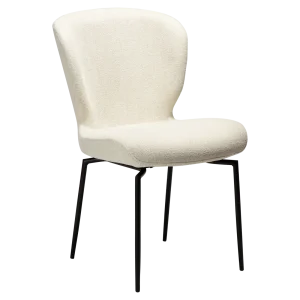 GLORY SWIVEL CHAIR Simply Beige Boucle W. Black Swivel Legs 100330220 01 Main