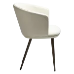 HEY ARMCHAIR Frosted Almond Boucle Fabric W. Frosted Almond Faux W. Antique Brass Legs 100800106 03 Profile