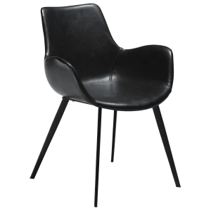 Hype Armchair Vintage Black Art Leather With Black Metal Legs 100690810 01 Main