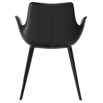 Hype Armchair Vintage Black Art Leather With Black Metal Legs 100690810 04 Back