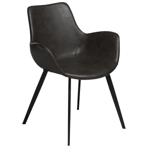 Hype Armchair Vintage Grey Art Leather With Black Metal Legs 100690820 01 Main