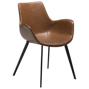 Hype Armchair Vintage Light Brown Art Leather With Black Metal Legs 100690800 01 Main