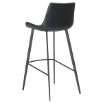 Hype Bar Stool Black Art Leather With Black Metal Legs 200390600 02 Back