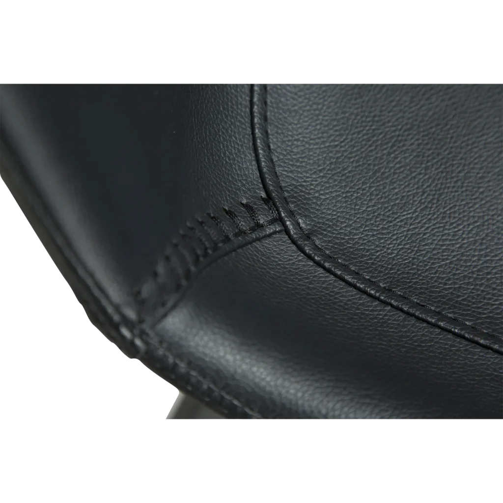 Hype Bar Stool Black Art Leather With Black Metal Legs 200390600 03 Detail1