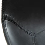 HYPE BAR STOOL Raven Black Faux Leather W. Black Metal Legs 200690633 08 Detail3