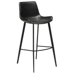 Hype Bar Stool Vintage Black Art Leather With Black Metal Legs 200700760 01 Main
