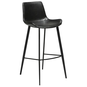 Hype Bar Stool Vintage Black Art Leather With Black Metal Legs 200700760 01 Main