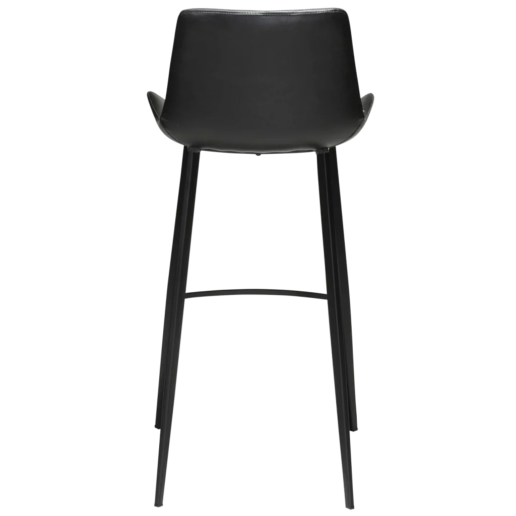 Hype Bar Stool Vintage Black Art Leather With Black Metal Legs Crib5 200800500 04 Back