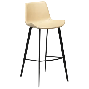 Hype Bar Stool Vintage Ivory Art Leather With Black Metal Legs 200390615 01 Main