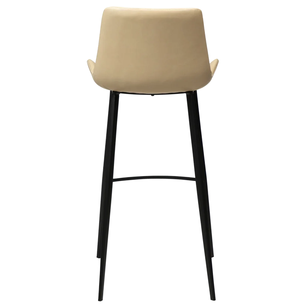 Hype Bar Stool Vintage Ivory Art Leather With Black Metal Legs 200390615 04 Back