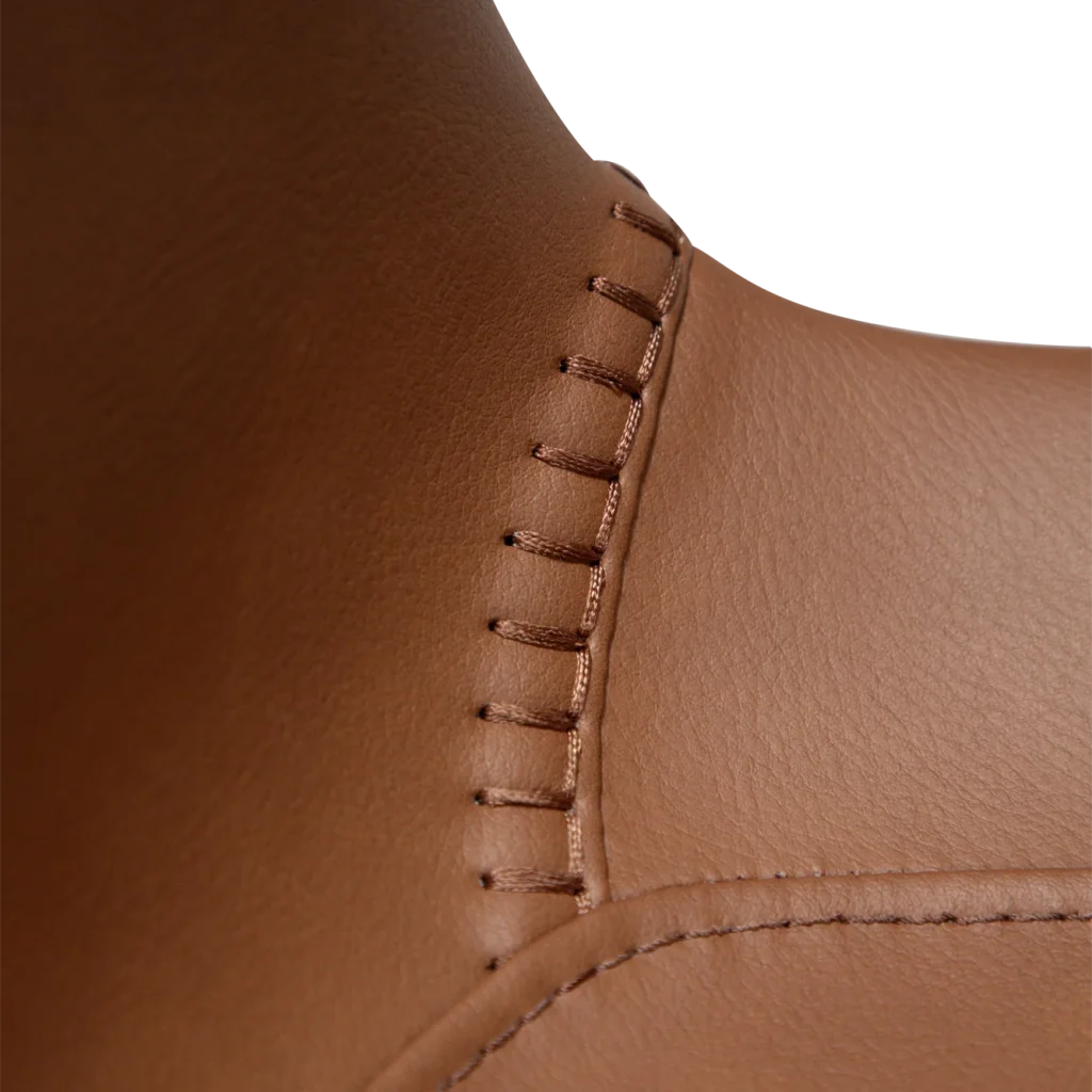 HYPE CHAIR Cognac Faux Leather W. Black Metal Legs 100690634 06 Detail1