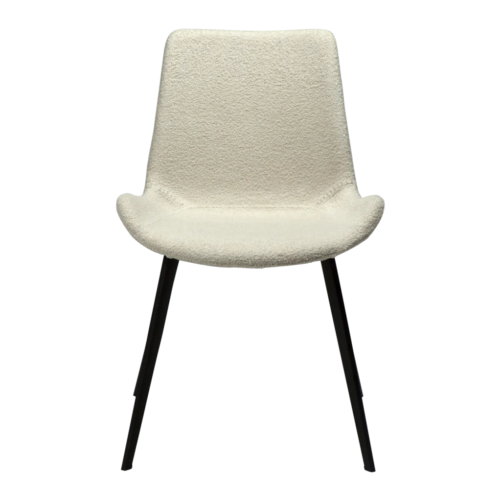 Hype Chair Dove Rpes Boucle Fabric With Black Metal Legs 100690628 02 Front