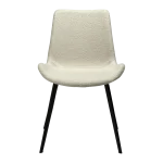 Hype Chair Dove Rpes Boucle Fabric With Black Metal Legs 100690628 02 Front