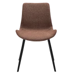 Hype Chair Pebble Red Boucle Fabric With Black Metal Legs 100690704 02 Front