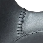 HYPE CHAIR Raven Black Faux Leather W. Black Metal Legs 100690633 06 Detail1