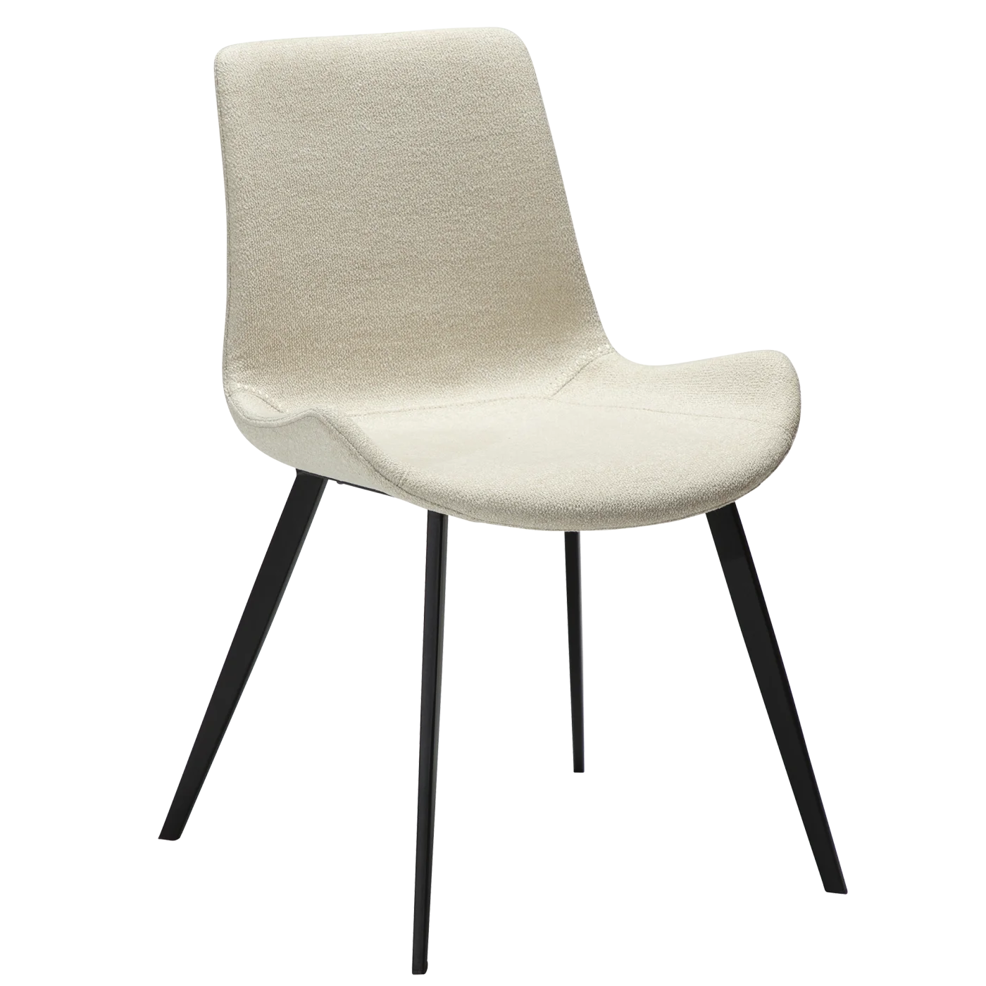 Hype Chair Simply Beige Boucle Fabric With Black Metal Legs 100690705 01 Main