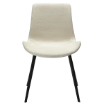 Hype Chair Simply Beige Boucle Fabric With Black Metal Legs 100690705 02 Front