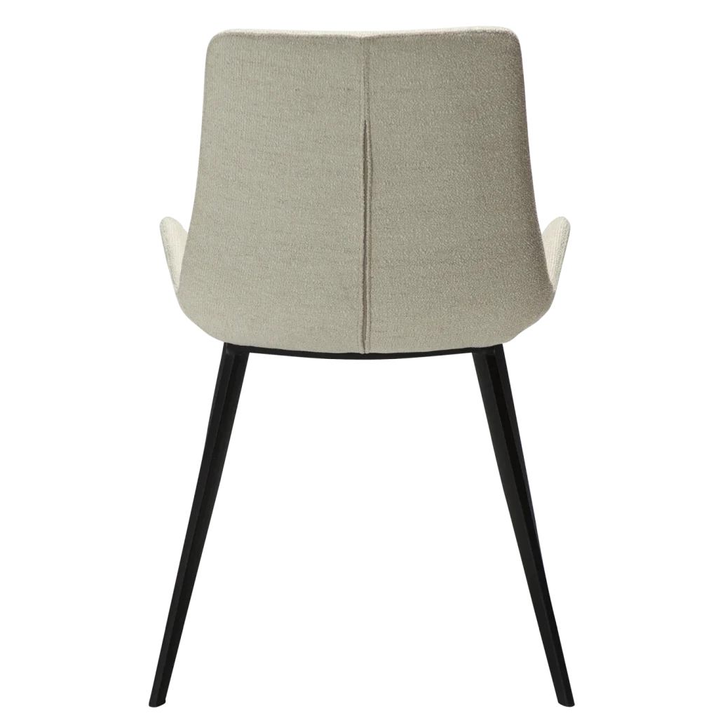 Hype Chair Simply Beige Boucle Fabric With Black Metal Legs 100690705 04 Back