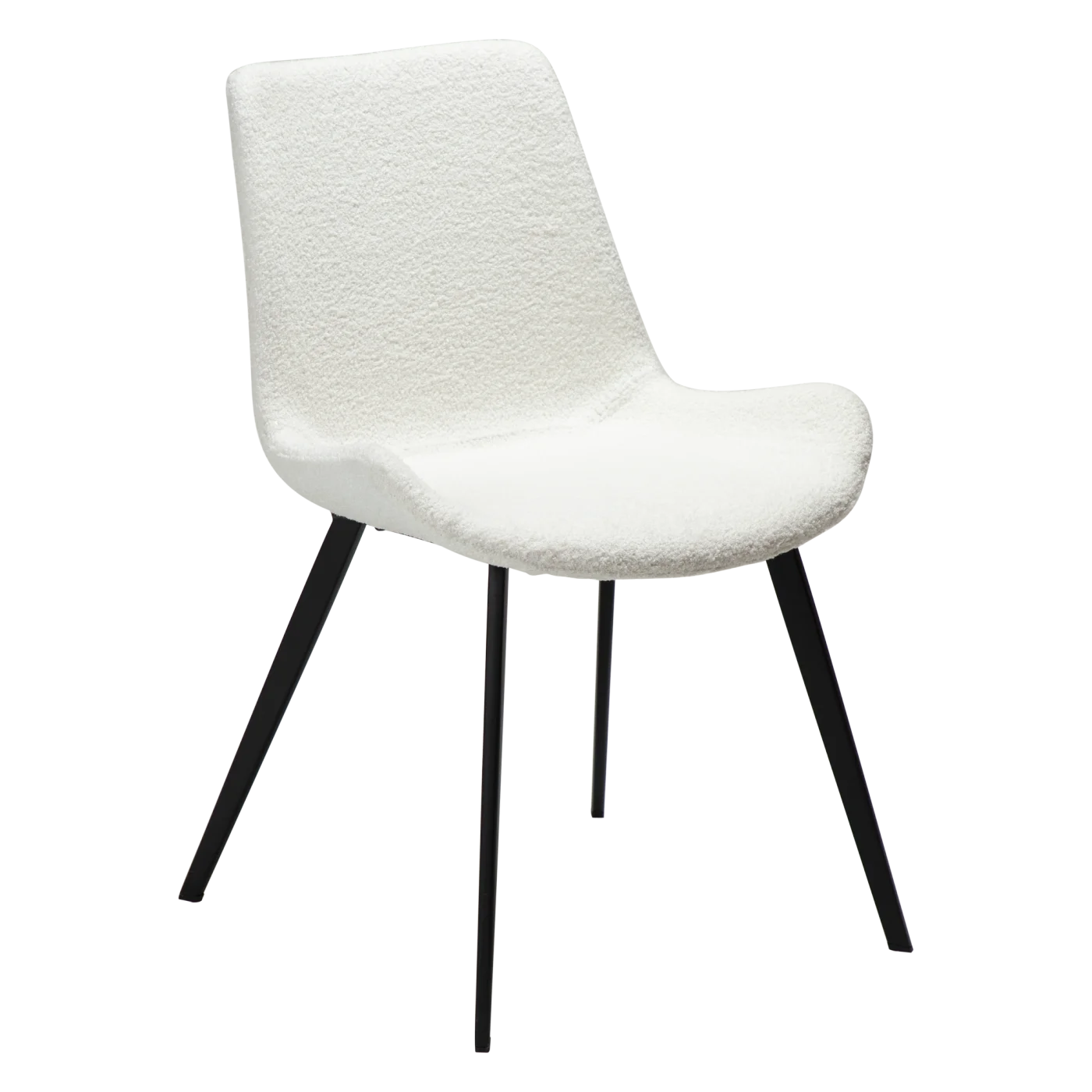 Hype Chair Snow Rpes Boucle Fabric With Black Metal Legs 100690627 01 Main