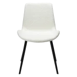 Hype Chair Snow Rpes Boucle Fabric With Black Metal Legs 100690627 02 Front