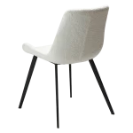 Hype Chair Snow Rpes Boucle Fabric With Black Metal Legs 100690627 05 Back Angle