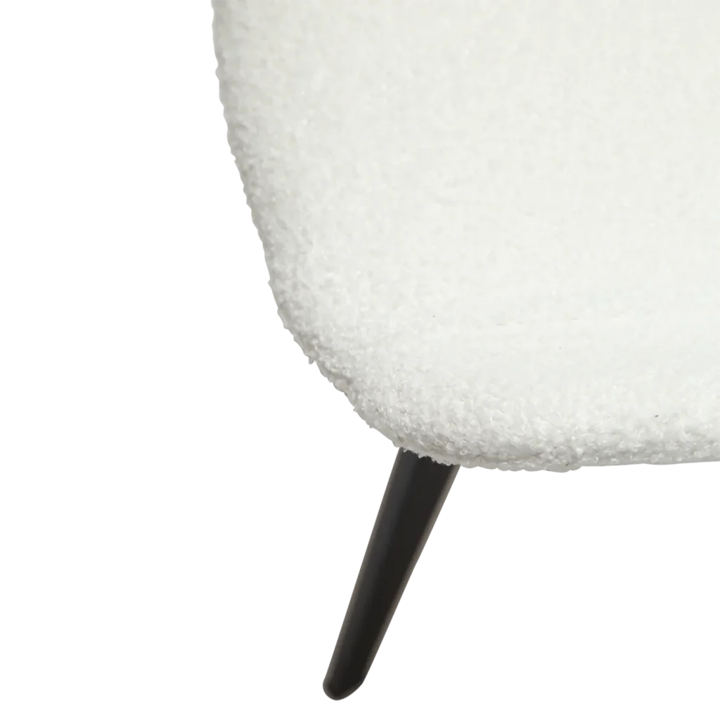 Hype Chair Snow Rpes Boucle Fabric With Black Metal Legs 100690627 07 Detail2