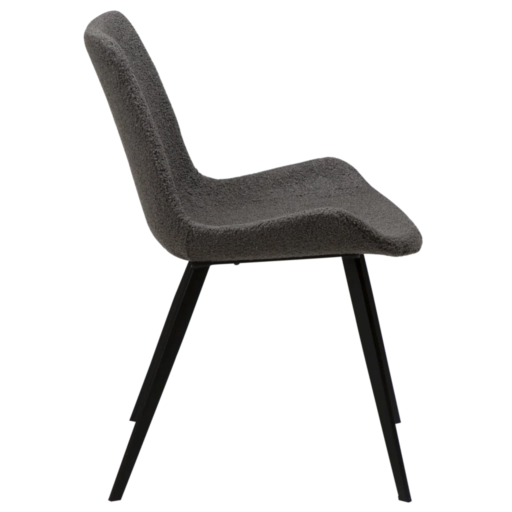 Hype Chair Stone Rpes Boucle Fabric With Black Metal Legs 100690629 03 Profile