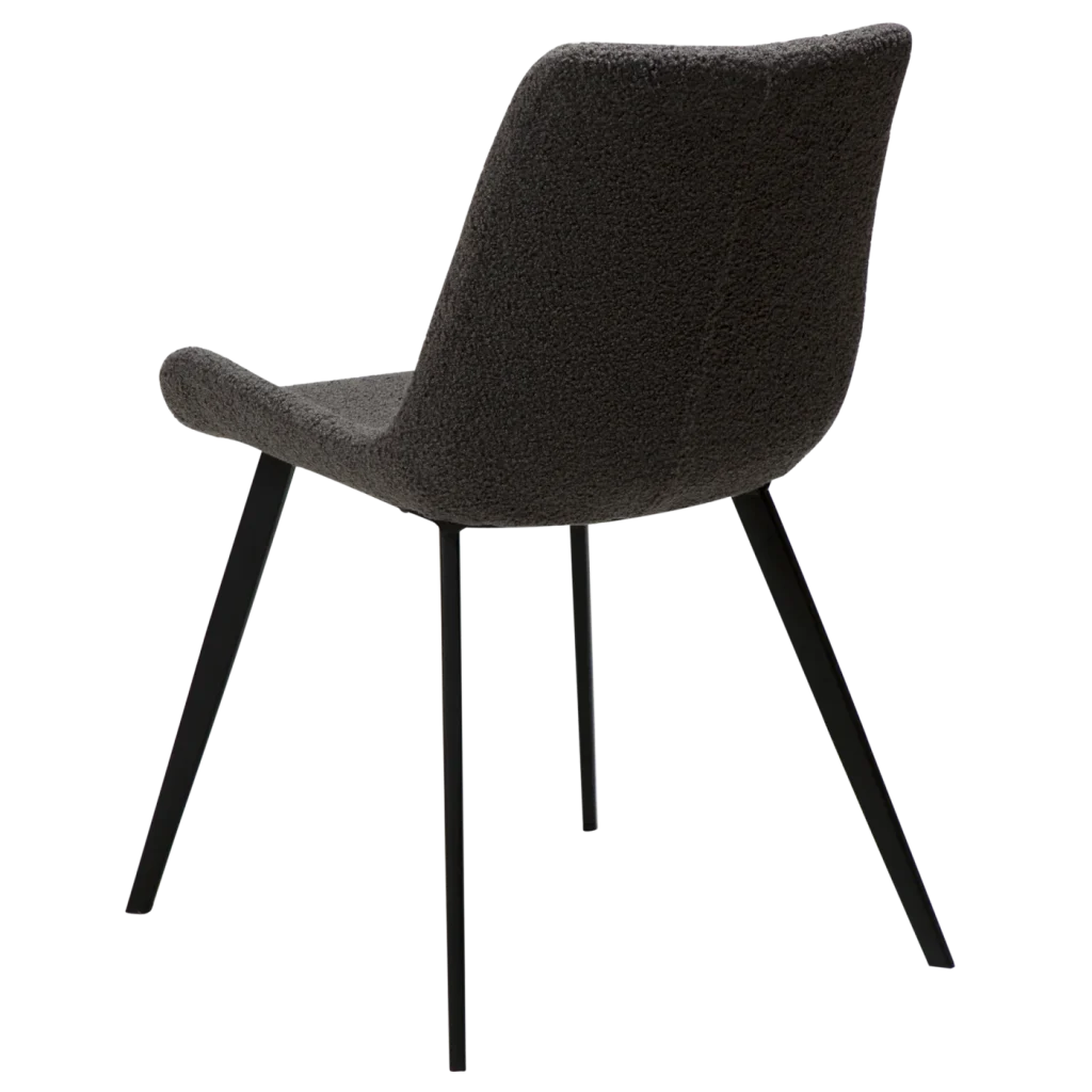 Hype Chair Stone Rpes Boucle Fabric With Black Metal Legs 100690629 05 Back Angle