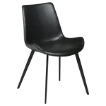 Hype Chair Vintage Black Art Leather With Black Metal Legs 100690611 01 Main