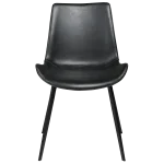 Hype Chair Vintage Black Art Leather With Black Metal Legs 100690611 02 Front
