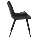 Hype Chair Vintage Black Art Leather With Black Metal Legs 100690611 02 Profile