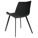 Hype Chair Vintage Black Art Leather With Black Metal Legs 100690611 05 Back Angle