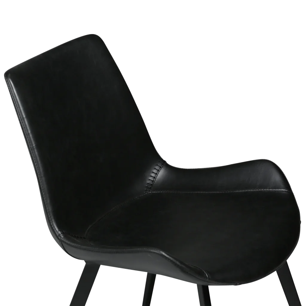 Hype Chair Vintage Black Art Leather With Black Metal Legs 100690611 06 Detail1