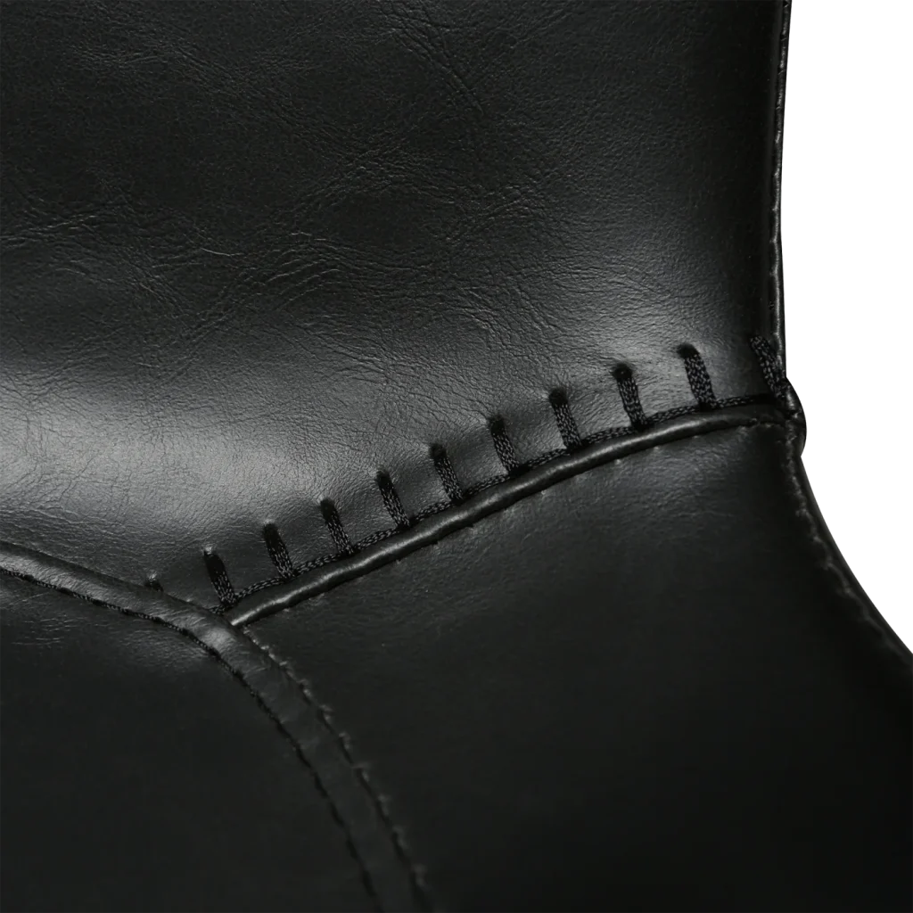 Hype Chair Vintage Black Art Leather With Black Metal Legs 100690611 07 Detail2