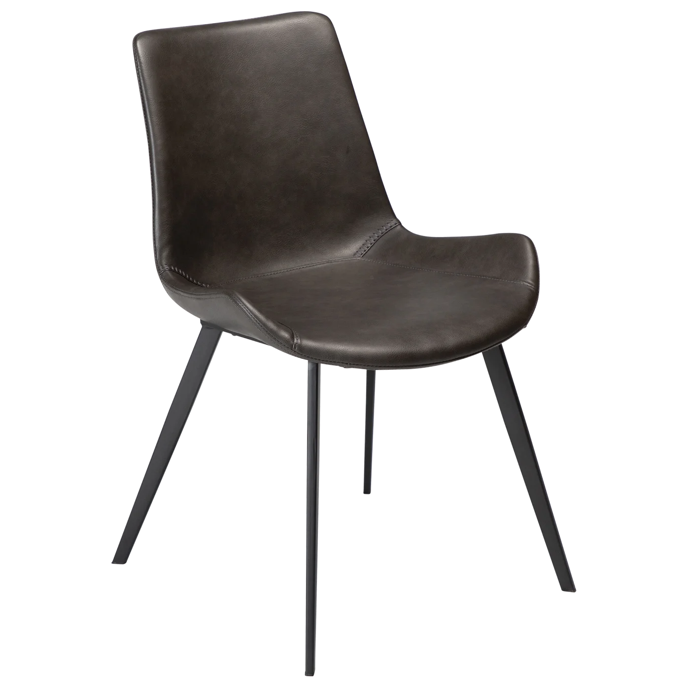 Hype Chair Vintage Grey Art Leather With Black Metal Legs 100690652 01 Main