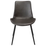 Hype Chair Vintage Grey Art Leather With Black Metal Legs 100690652 02 Front