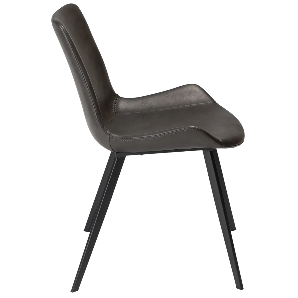 Hype Chair Vintage Grey Art Leather With Black Metal Legs 100690652 03 Profile