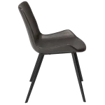 Hype Chair Vintage Grey Art Leather With Black Metal Legs 100690652 03 Profile