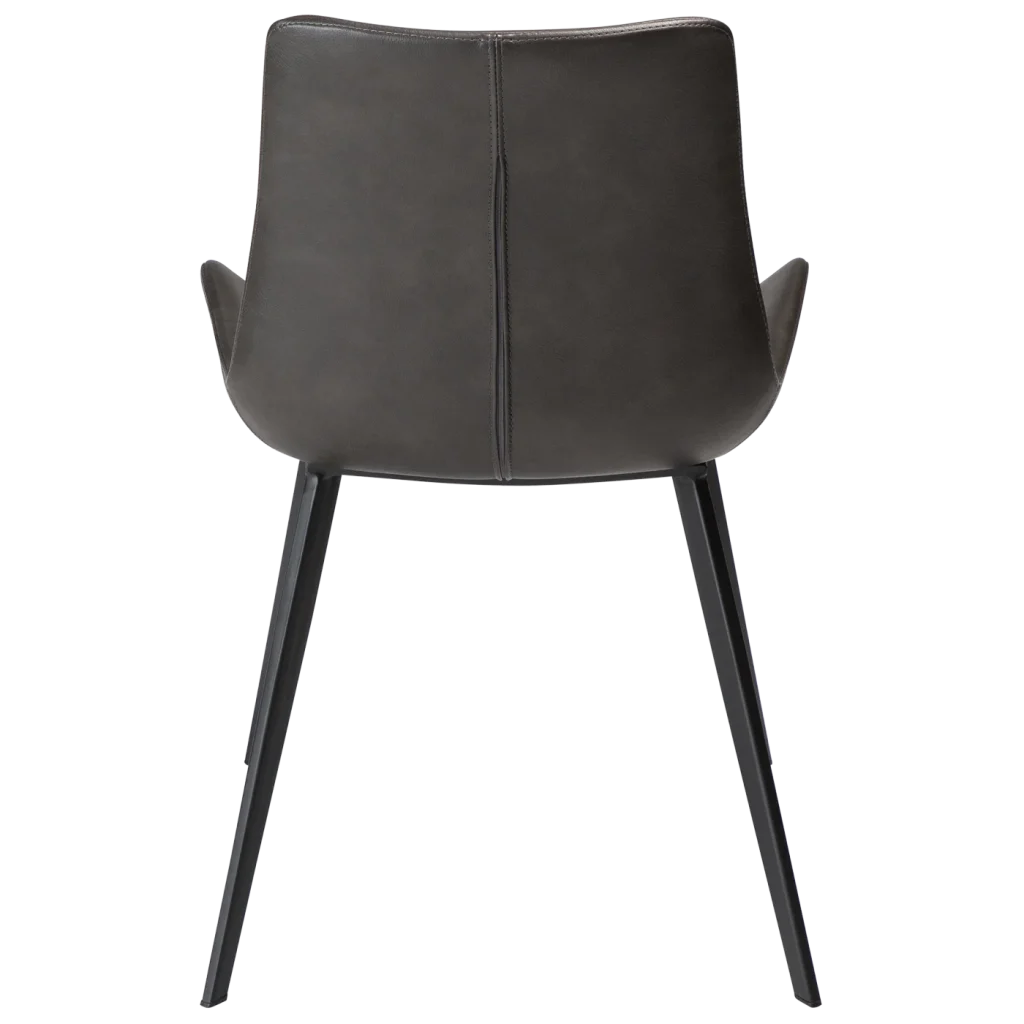 Hype Chair Vintage Grey Art Leather With Black Metal Legs 100690652 04 Back