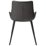 Hype Chair Vintage Grey Art Leather With Black Metal Legs 100690652 04 Back