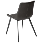 Hype Chair Vintage Grey Art Leather With Black Metal Legs 100690652 05 Back Angle