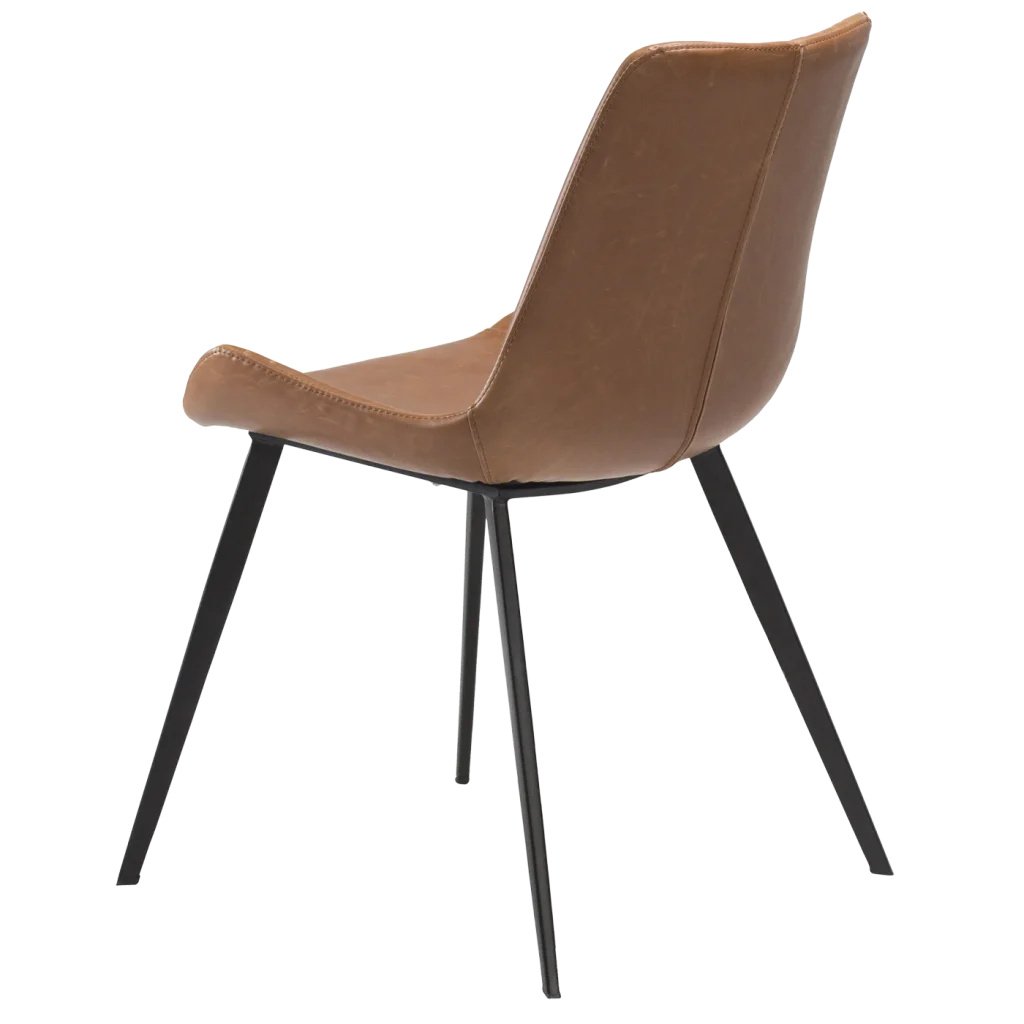 Hype Chair Vintage Light Brown Art Leather With Black Metal Legs 100690620 02 Back