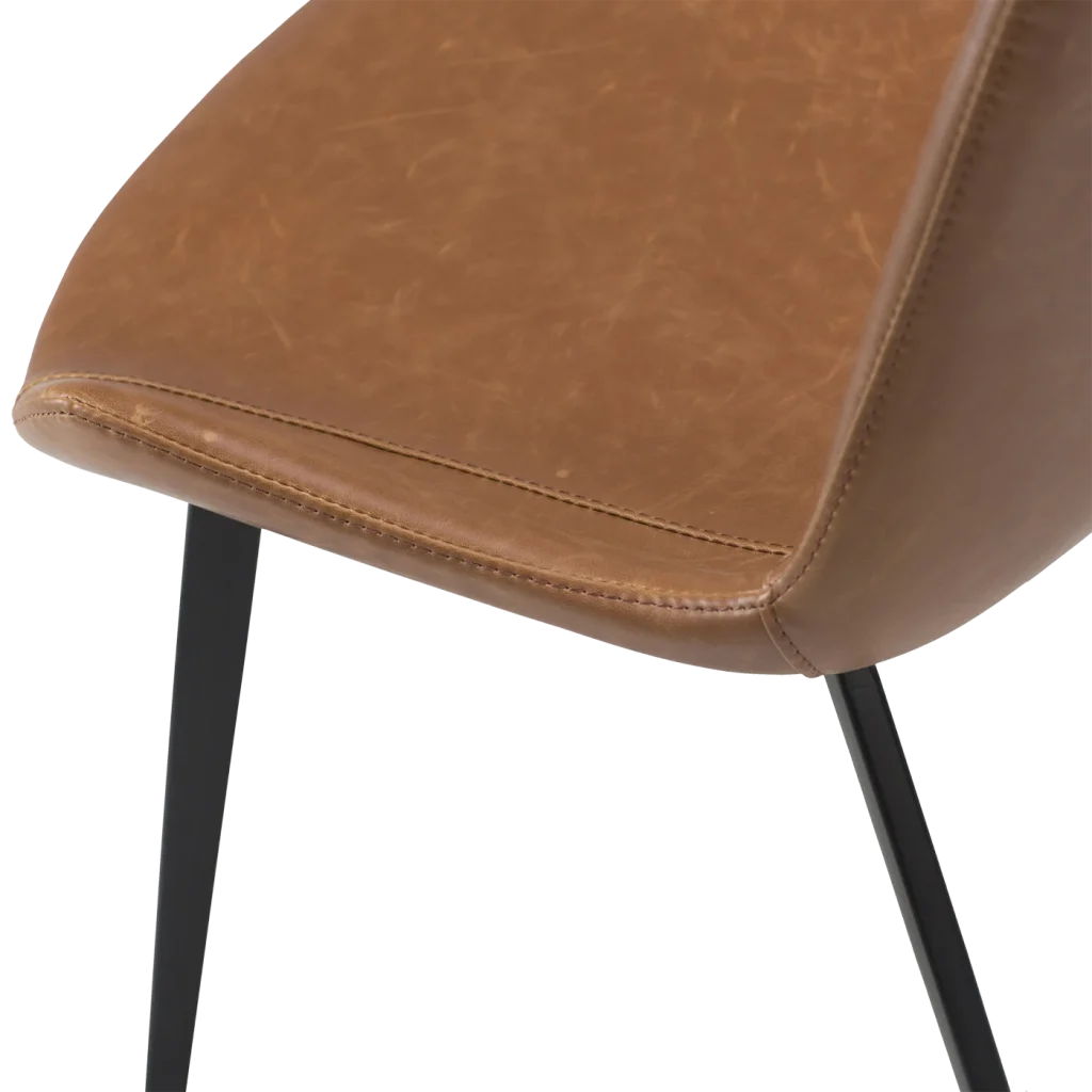 Hype Chair Vintage Light Brown Art Leather With Black Metal Legs 100690620 04 Detail2