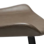 HYPE COUNTER STOOL Major Brown Faux Leather W. Black Metal Legs 300690635 09 Detail4