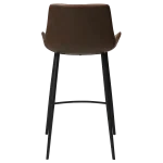 Hype Counter Stool Vintage Cocoa Art Leather With Black Metal Legs 200490820 04 Back