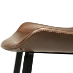 Hype Counter Stool Vintage Cocoa Art Leather With Black Metal Legs 200490820 07 Detail2